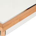 Kensick Rectangular Mirrored Glass Coffee Table In Natural