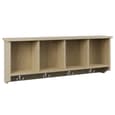 Keswick Wooden Shoe Seating Bench With Wall Coat Rack In Oak