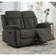 Killeen Fabric Recliner 3+2 Seater Sofa Set In Chocolate