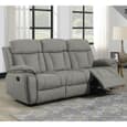 Killeen Fabric Recliner 3+2 Seater Sofa Set In Grey