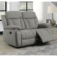 Killeen Fabric Recliner 3+2 Seater Sofa Set In Grey
