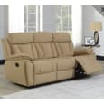 Killeen Fabric Recliner 3+2 Seater Sofa Set In Sand