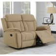 Killeen Fabric Recliner 3+2 Seater Sofa Set In Sand