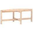 Laurel Solid Pine Wood Coffee Table In Brown