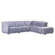 Leiria Fabric Right Handed Corner Sofa In Grey