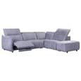 Leiria Fabric Right Handed Corner Sofa In Grey