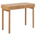 Lewiston Wooden Laptop Desk With 2 Sliding Doors In Oak