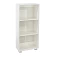 Lufkin High Gloss Bookcase With 3 Shelves In White