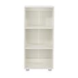 Lufkin High Gloss Bookcase With 3 Shelves In White