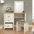 Loftus Wooden Dressing Table Set In Cream And Oak
