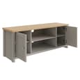 Loftus Wooden TV Stand With 2 Doors In Grey And Oak