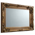 Louisa Rectangular Wall Mirror In Gold Frame