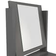 Mack Wooden Dressing Table Set With 4 Drawers In Grey
