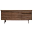 Madrina Wooden Sideboard With 2 Doors And 3 Drawers In Walnut