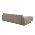 Manheim Fabric Left Hand 3 Seater Corner Sofa In Beige