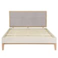 Mainz Wooden King Size Bed In Taupe