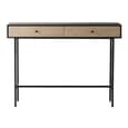 Marvale Wooden Console Table With 1 Drawer In Black And Natural