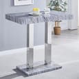 Caprice Melange Effect Bar Table With 4 Candid Grey Stools