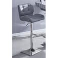 Caprice Melange Effect Bar Table With 4 Candid Grey Stools
