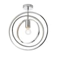 Merola Semi Flush Bathroom Ceiling Light In Chrome