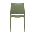 Mesa Olive Green Polypropylene Dining Chairs In Pair