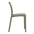 Mesa Olive Green Polypropylene Dining Chairs In Pair