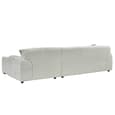 Modesto Fabric Right Hand Corner Sofa In Beige