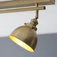 Moline 3 Lights Linear Bar Spotlight In Antique Brass