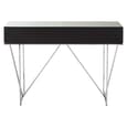 Mpingo Mirrored Console Table With Silver Stainless Steel Frame