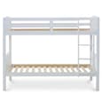 Myrtle Wooden Bunk Bed With Ladder In White
