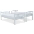 Myrtle Wooden Bunk Bed With Ladder In White