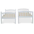 Myrtle Wooden Bunk Bed With Ladder In White