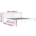 Nastia Solid Pinewood Super King Size Bed In White