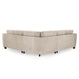 Nepean Fabric Corner Sofa In Stone
