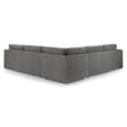 Newnan Fabric Corner Sofa In Grey