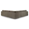 Newnan Fabric Corner Sofa In Mocha