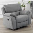 Norway Fabric Recliner 3+1+1 Seater Sofa Set In Grey