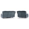 Norwich Fabric Recliner 3+2 Seater Sofa Set In Grey
