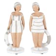 Ocala Polyresin Becky Sculpture In Grey And White
