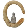 Ocala Polyresin Buddha Sculpture In Grey And Cream