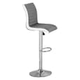 Parini Concrete Effect Bar Table With 4 Ritz Grey White Stools