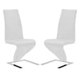 Parini Large Extending Magnesia Dining Table 6 Demi White Chairs
