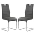Parini Large Extending Magnesia Dining Table 6 Petra Grey Chairs