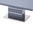 Parini High Gloss Coffee Table In Grey With Glass Top