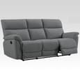 Payson Fabric Recliner 3+2 Seater Sofa Set In Anthracite