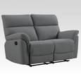 Payson Fabric Recliner 3+2 Seater Sofa Set In Anthracite