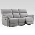 Payson Fabric Recliner 3+2 Seater Sofa Set In Ash