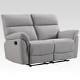 Payson Fabric Recliner 3+2 Seater Sofa Set In Ash