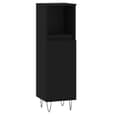 Peoria Wooden 3 Piece Bathroom Furniture Set In Black