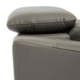 Phoenixville Faux Leather Armchair In Grey
